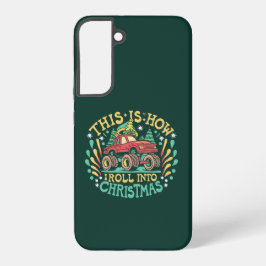 Monster Truck Boys Kerstmis Kerst Morsig Grappig G Samsung Galaxy Hoesje