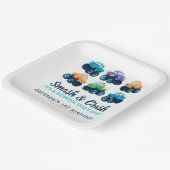 Monster Truck Boys Schattige Boys Verjaardag Papieren Bordje (Gebogen)