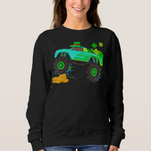 Monster Truck Boys Toodles Kinder Shamrock St Patr Trui
