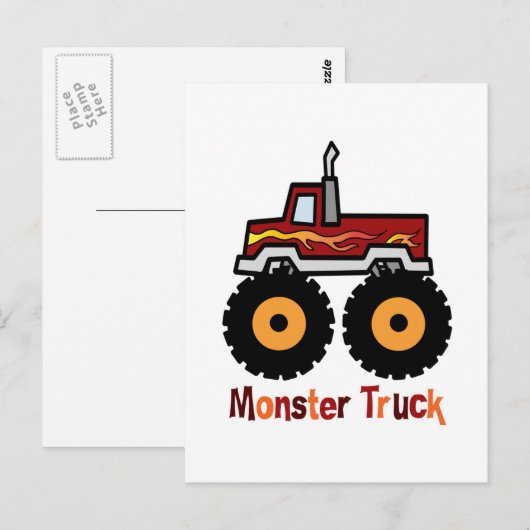 Monster Truck Briefkaart (Voorkant / Achterkant)