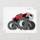 Monster Truck Briefkaart (Voorkant / Achterkant)