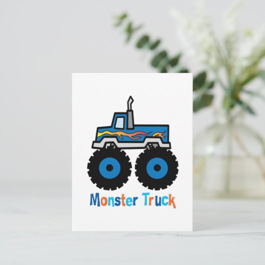 Monster Truck Briefkaart (Staand voorkant)