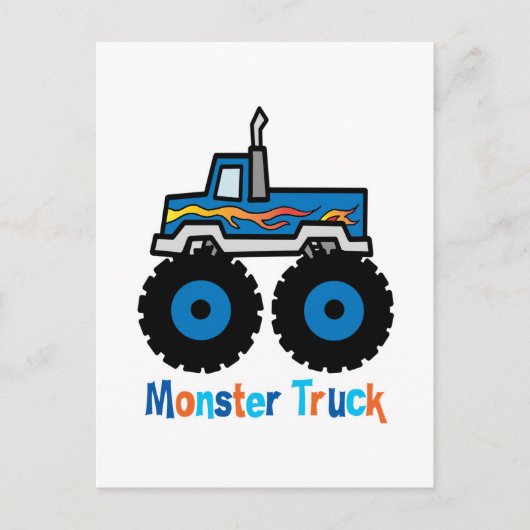 Monster Truck Briefkaart (Voorkant)