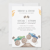 Monster Truck Broers en Zussen Gezamenlijk Verjaar Kaart (Voorkant)