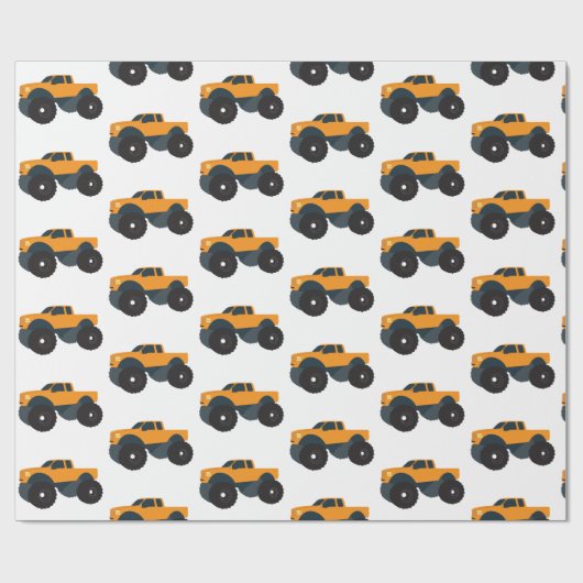 Monster Truck Cadeaupapier (Vlak)