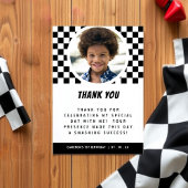 Monster Truck Checkered Foto Bedankkaart