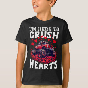 Monster Truck "Crush Hearts" Valentijns ontwerp T-shirt