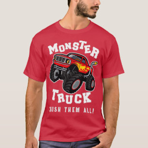Monster Truck Crush ze allemaal Garage Racer Mons T-shirt