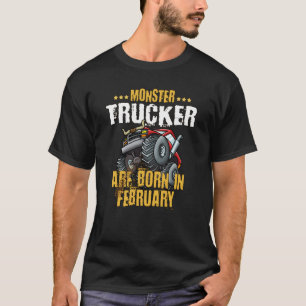 Monster Truck Crusher Jam Birthday Bday, geboren i T-shirt