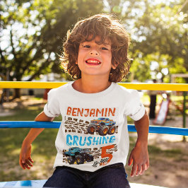 Monster Truck Crushing 5 - 5e verjaardag T-shirt