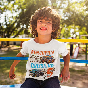 Monster Truck Crushing 5 - 5e verjaardag T-shirt