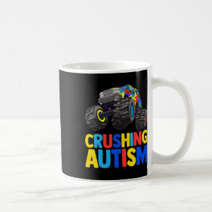 Monster Truck Crushing Austim Autism Awareness Koffiemok