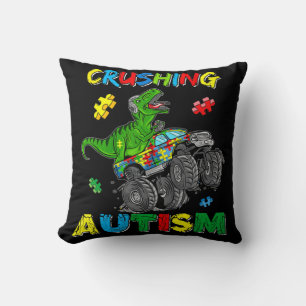 Monster Truck Crushing Austim Autism Awareness TR Kussen