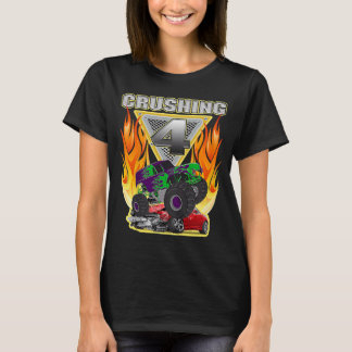 Monster Truck Crushing is vier jaar oud en vierde T-shirt