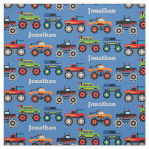 Monster Truck Custom Fabric Stof