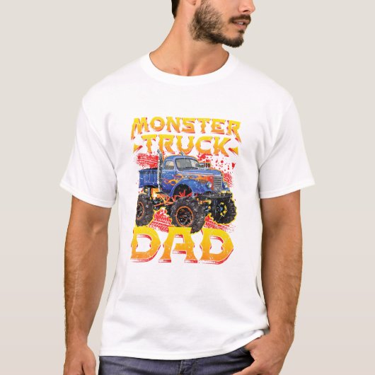 Monster Truck Dad Daddy T-shirt (Voorkant)