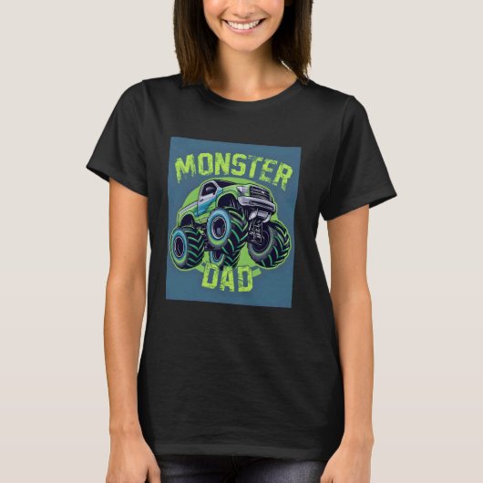 Monster Truck Dad - Familie Matching Fun T-shirt (Voorkant)