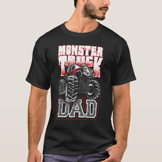 Monster Truck Dad in Red T-shirt (Voorkant)