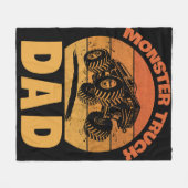 Monster Truck Dad Retro Monster Truck Fleece Deken (Voorkant (Horizontaal))