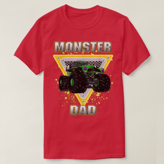 Monster Truck Dad Retro Vintage T-shirt (Design voorkant)