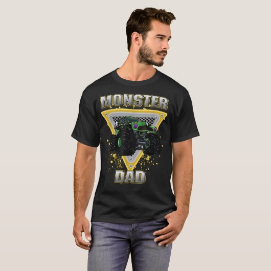 Monster Truck Dad T-shirt (Voorkant volledig)