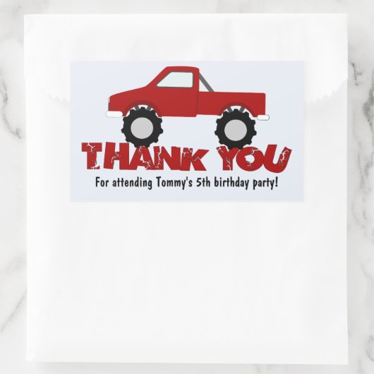 Monster Truck Dank u Sticker (Tas)