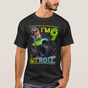 Monster Truck Dinosaur I m 9 Dit is hoe ik 9 rol T-shirt