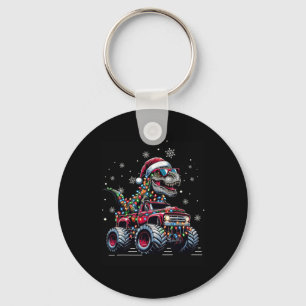 Monster Truck Dinosaur Trex Kerst Jongens Kinderen Sleutelhanger