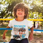 Monster Truck Dit is hoe ik rol - 5e verjaardag T-shirt<br><div class="desc">Cool monster truck "Dit is hoe ik rol" jongensnaam 5e verjaardag ontwerp.</div>