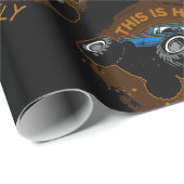 Monster Truck Dit is hoe ik vlieg Cadeaupapier (Rol Hoek)