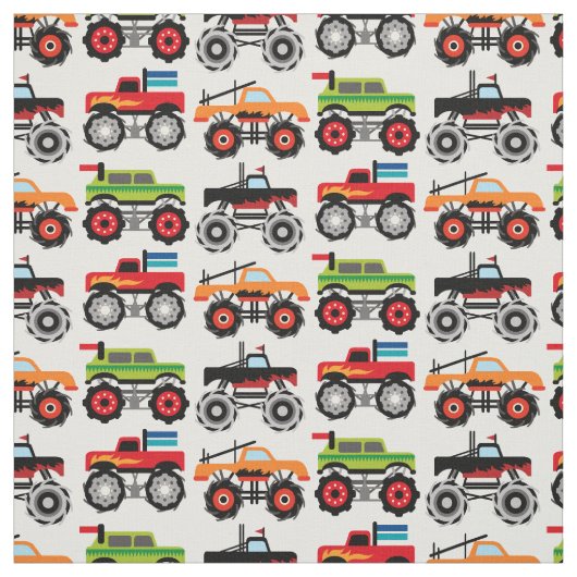 Monster Truck Fabric Stof (Swatch)