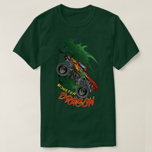 Monster Truck Fire Dragon Stunt 2 T-shirt (Design voorkant)