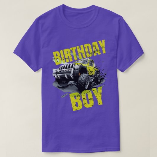 Monster Truck For Birthday Boy Cool Gift T-shirt (Design voorkant)