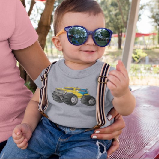 Monster Truck Geel Blauw