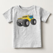 Monster Truck Geel Blauw (Voorkant)