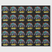 Monster Truck gepersonaliseerd verjaardagsfeestje Cadeaupapier (Vlak)