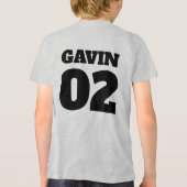 Monster Truck gepersonaliseerd verjaardagsfeestje Tri-Blend Shirt (Achterkant)