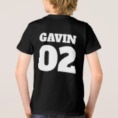 Monster Truck gepersonaliseerd verjaardagsfeestje Tri-Blend Shirt (Achterkant)