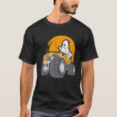 Monster Truck Ghost Halloween Spooky Pumpkin T-shirt (Voorkant)
