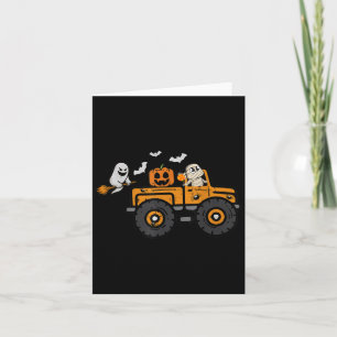 Monster Truck Ghost Pumpkin Halloween Kostuum Boy Kaart