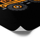 Monster Truck Ghost Pumpkin Halloween Kostuum Boy Poster (Hoek)