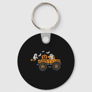 Monster Truck Ghost Pumpkin Halloween Kostuum Boy Sleutelhanger