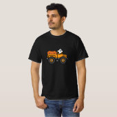 Monster Truck Ghost Pumpkin Halloween T-shirt (Voorkant volledig)