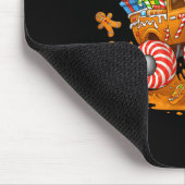 Monster Truck Gingerbread Man Funny Christmas Baki Muismat (Hoek)