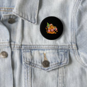 Monster Truck Gingerbread Man Funny Christmas Baki Ronde Button 5,7 Cm (In situ)