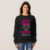 Monster Truck Girls als Monsters tot Birthday Trui (Voorkant volledig)