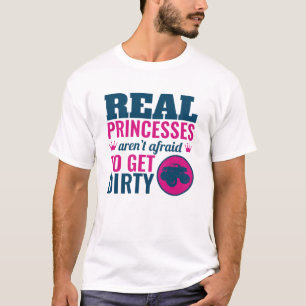 Monster Truck Girls Real Princesses krijgen vuil T-shirt
