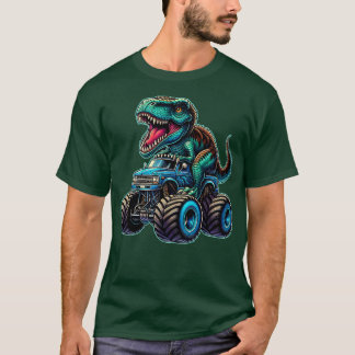 Monster Truck Grappig Ontwerp Rijden T Rex Lover A T-shirt
