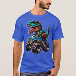 Monster Truck Grappig Ontwerp Rijden T Rex Lover A T-shirt