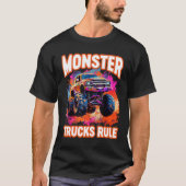 Monster Truck Grote Retro Race Papa Trucker Lover  T-shirt (Voorkant)